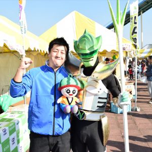 １１月５日、広報担当と下妻市で開かられた「茨城をたべよう収穫祭」に行ってきたよ～